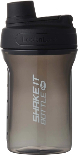 LocknLock Shake It sticlă shaker pentru băut 650 ml neagră