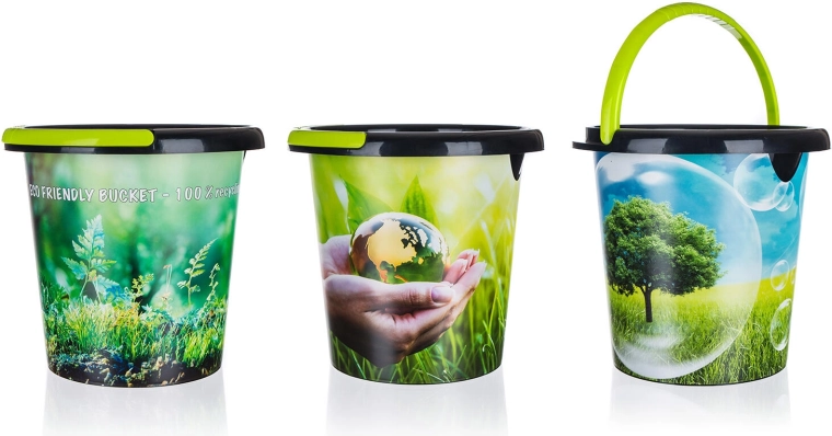 Găleată ECO cu cioc de scurgere 5 l din plastic reciclat