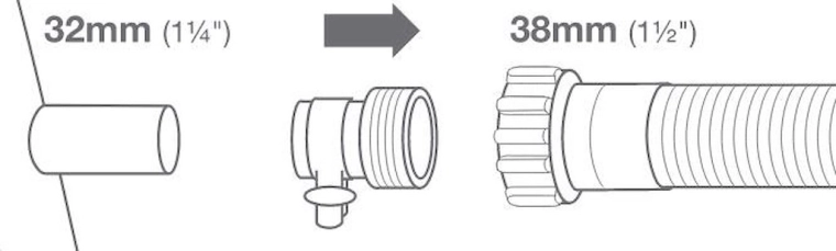 Adaptor Intex B pentru conectarea furtunurilor de piscină 32/38 mm (2 buc.)