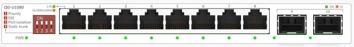 Două uplink-uri 10G SFP+ pentru o legătură backbone fulgerătoare
