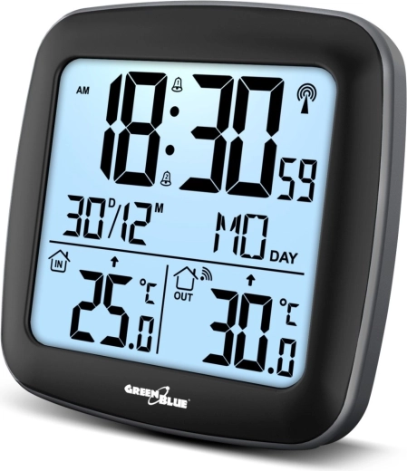 Stație meteo wireless GreenBlue GB542 cu DCF