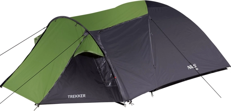 Cort turistic NILS Camp Trekker verde (4 persoane)