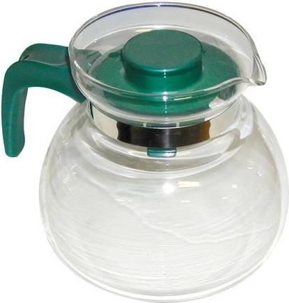 Ceainic din sticlă Svatava 1,5 l cu capac și mâner din plastic