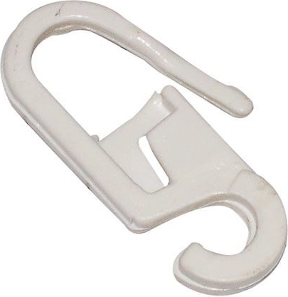 Agățătoare transparente pentru perdele, plastic, pachet 100 buc