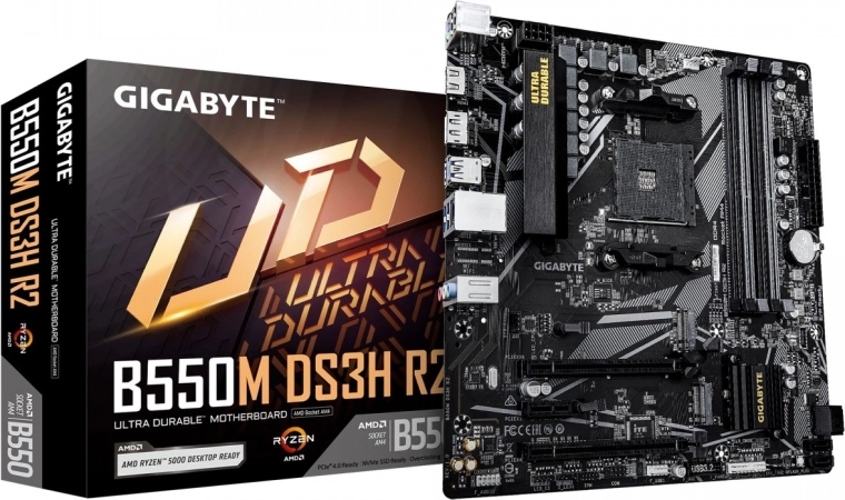 Gigabyte B550M DS3H R2 – placă de bază microATX cu AMD B550, HDMI/DP