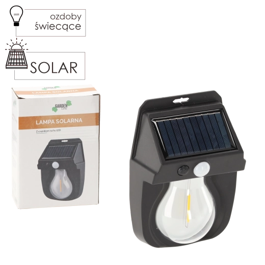 Lampă LED solară de perete cu senzor de mișcare