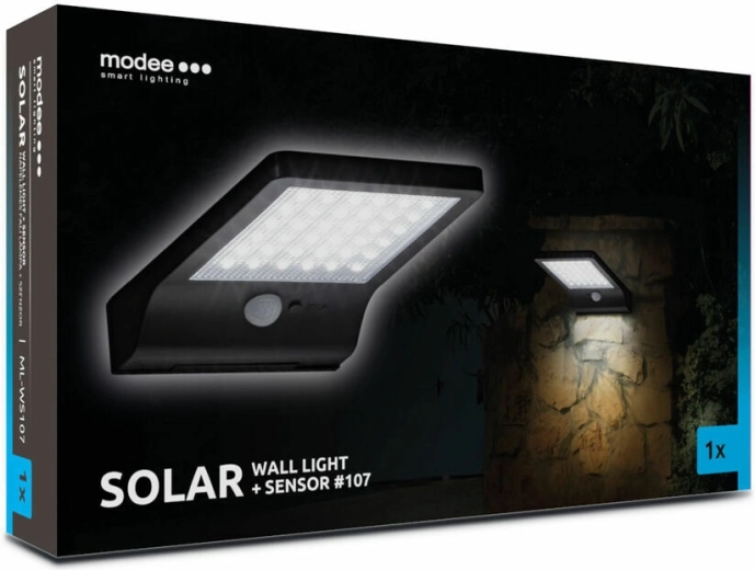Lampă solară de perete MODEE Smart Lighting 107 cu senzor de mișcare