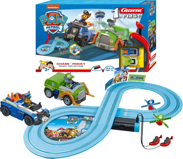 Carrera First PAW Patrol – Gata de acțiune, pistă de curse de 2,4 m