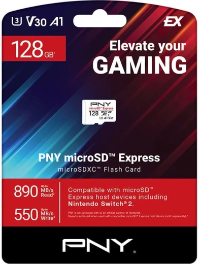 Card PNY microSD Express 128 GB - 1 bucată