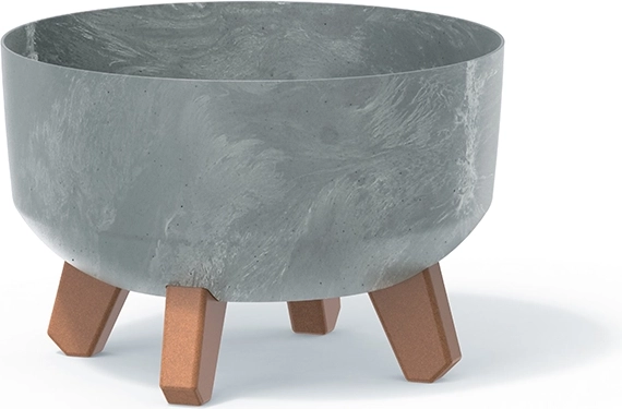 Ghiveci Gracia Low efect beton 23,5 cm gri
