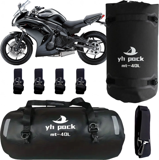 Geantă impermeabilă pentru motocicliști și cicliști, tip crossbody, 40 l