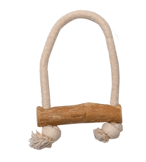 Jucărie de tras pentru câini din lemn de arbore de cafea Quapas!