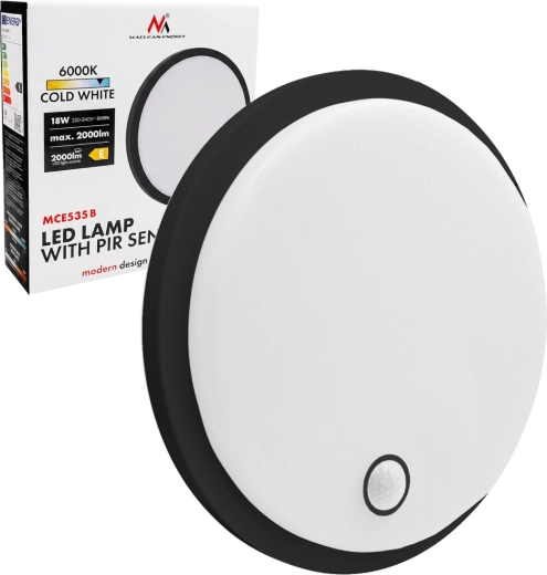 Lampă LED cu senzor de mișcare PIR Maclean mce535