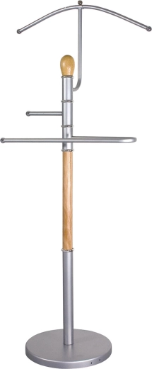 Valetul mut RONNIE crom/memn deschis 46 × 27 × 107 cm