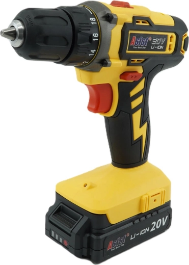 Bormașină cu acumulator 20 V 1,5 Ah cu baterie și încărcător ASIST