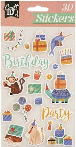 Autocolante 3D CCG Birthday