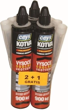 Ancoră chimică pe bază de poliester 300 ml – promoție 2+1 gratuit