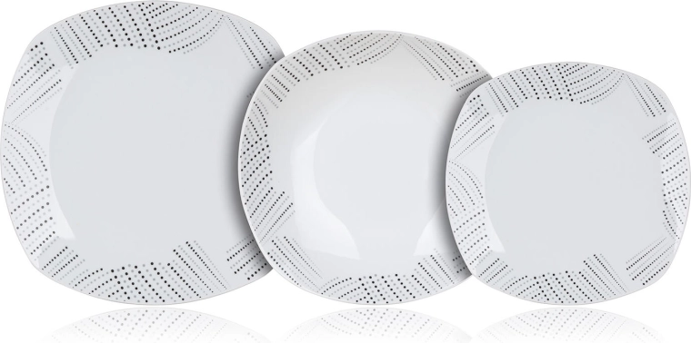 Formă pătrată elegantă cu decor fin