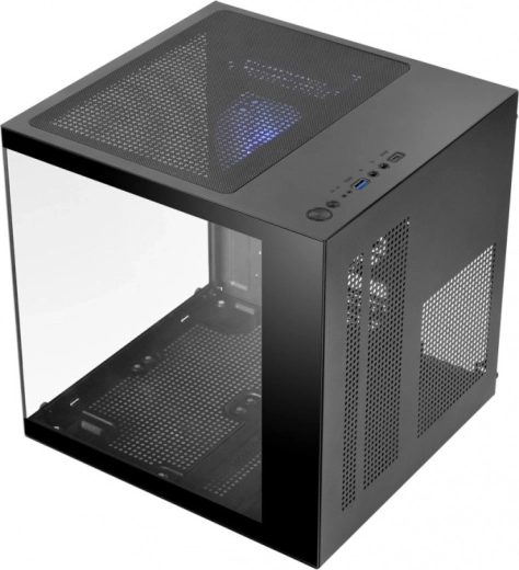 Sticlă securizată panoramică într-un design cube compact