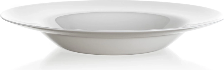 Farfurie pentru paste din sticlă opală 28,5 cm FRIEND'S TIME, albă