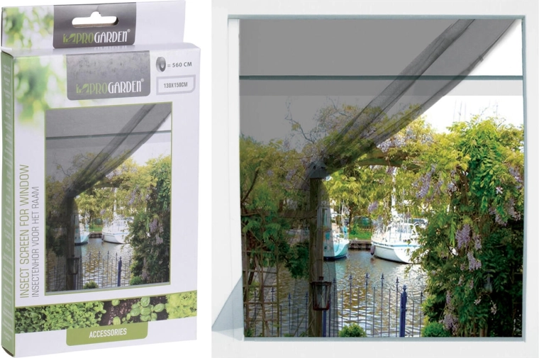 Plasă magnetică pentru fereastră împotriva insectelor 150 × 130 cm