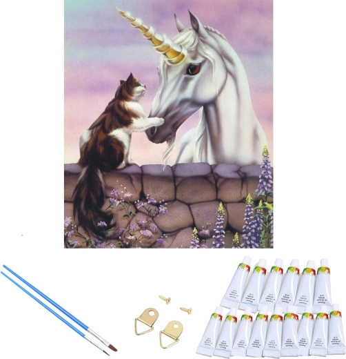 Set complet de culori și pensule