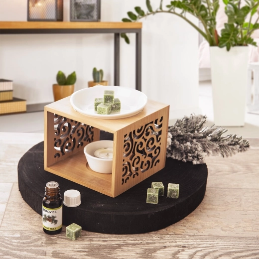 Potrivită pentru ceruri aromatice și uleiuri parfumate