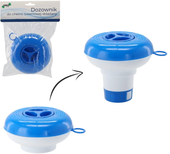 Dozator pliabil pentru chimia piscinei