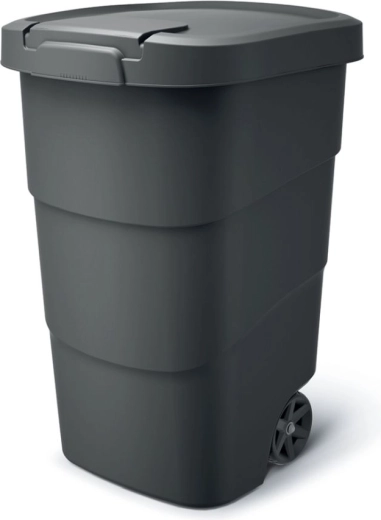 Recipient mobil pentru grădină Wheeler 95 l cu capac