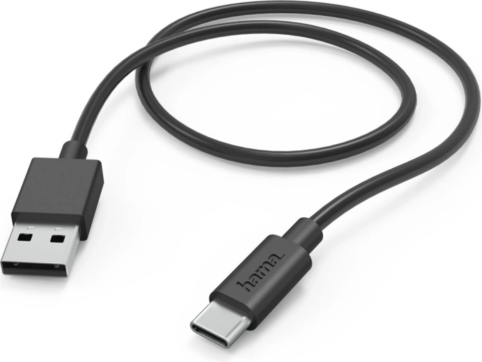 Cablu de încărcare și date Hama USB-A la USB-C 1 m negru