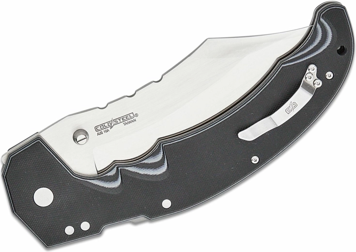Mâner G10 cu clips și orificiu pentru șnur