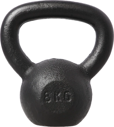 Kettlebell din fontă HMS 8 kg, negru