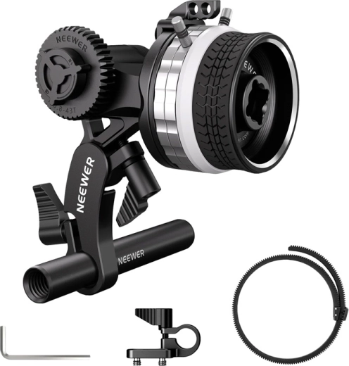 Neewer mini follow focus PG001 cu opritoare A/B
