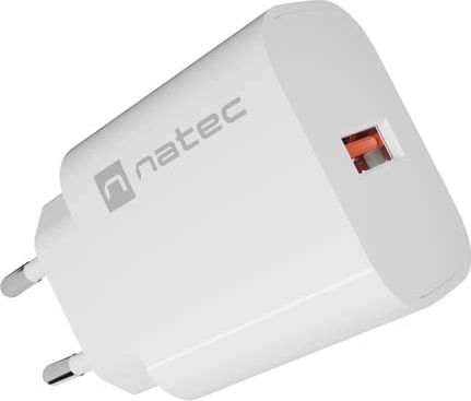 Natec Ribera încărcător de rețea 1× USB-A 18 W alb
