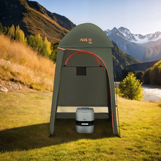 Intimitate și spațiu pentru duș, schimbat și WC