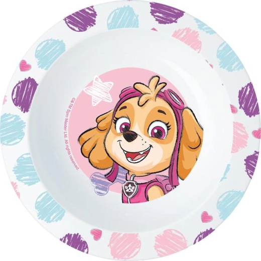 Bol din plastic PAW PATROL 16 cm roz