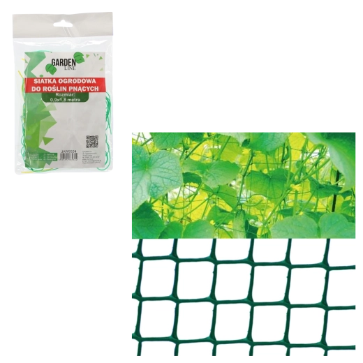 Plasă de susținere pentru plante cățărătoare 0,9 × 1,8 m, verde