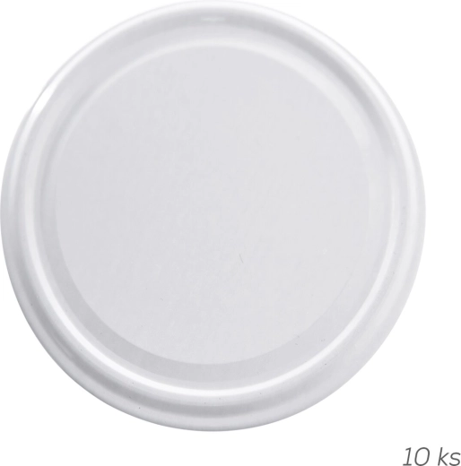 Capac metalic 100 mm alb (10 buc.)