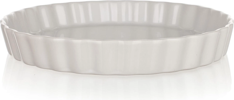 Formă rotundă pentru copt Culinaria albă 28,5 cm