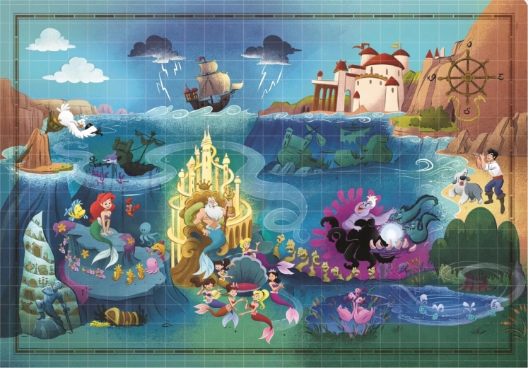 Puzzle Story Maps Mica Sirenă 1000 piese