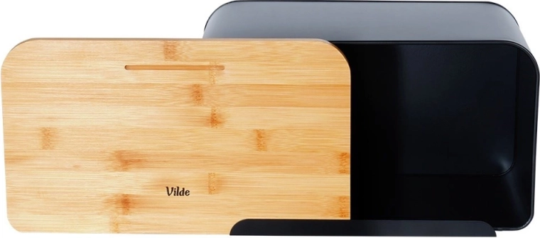 Capac 2în1: tocător din bambus pentru feliere