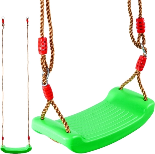 Leagăn de grădină pentru copii, cu șezut 42 × 17 cm, verde