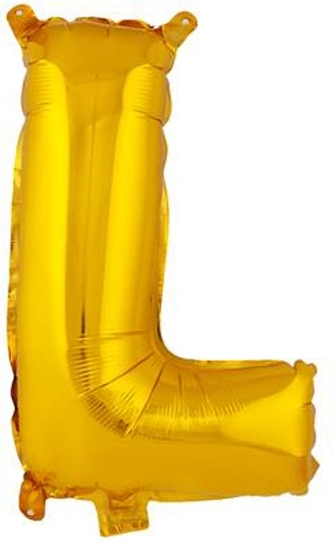 Balon din folie literă L 30 cm auriu TORO