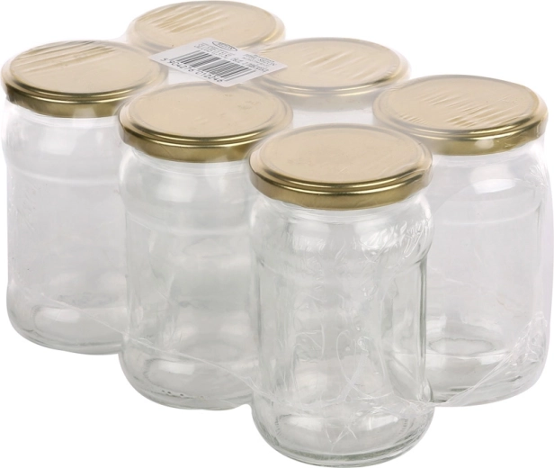 Set de 6 borcane pentru conserve TO 315 cu capac Ø 66
