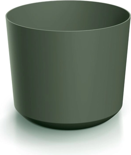 Ghiveci Tubo 39 cm verde închis din plastic