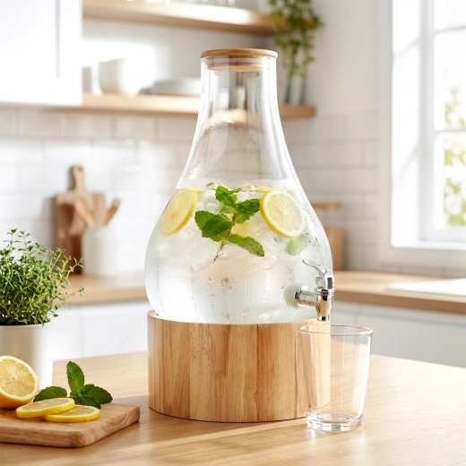 Închis în siguranță cu capacul etanș din bambus