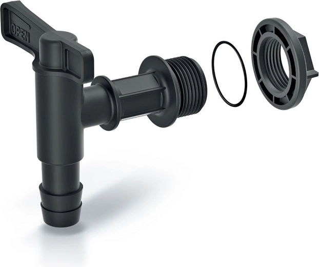 Robinet pentru butoi de apă de ploaie Cantap 1, negru