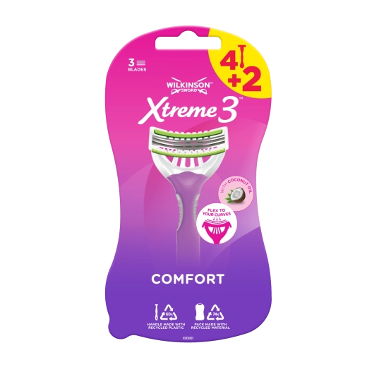 Aparate de ras de unică folosință pentru femei Wilkinson Sword Xtreme 3 Beauty, 6 buc