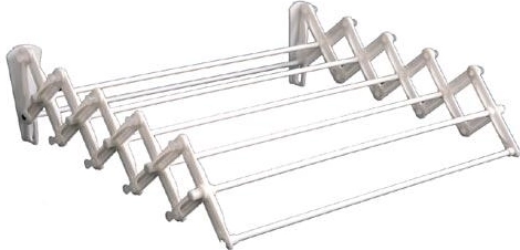 Uscător de rufe tip armonică Praktik 60 cm alb