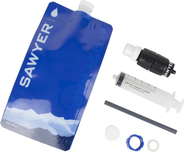 Sawyer Micro Squeeze filtru de apă de călătorie cu sticlă pliabilă